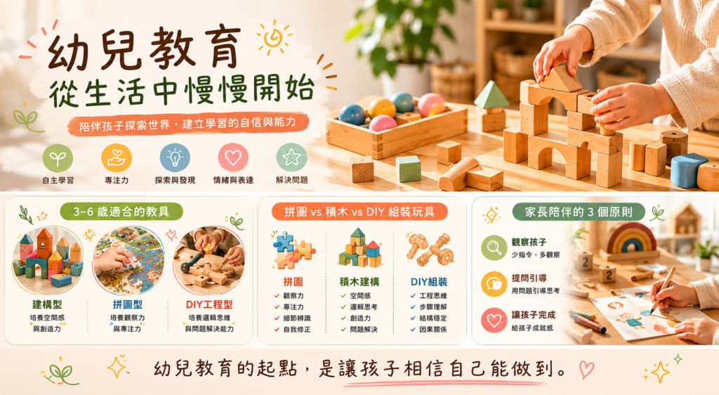 幼兒教育怎麼開始?家長常見問題與教具選擇指南 1 幼兒教育怎麼開始 教具選擇與幼兒發展指南