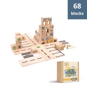 Just Blocks-City Set 城市街景幾何積木中型組 (68 pcs)