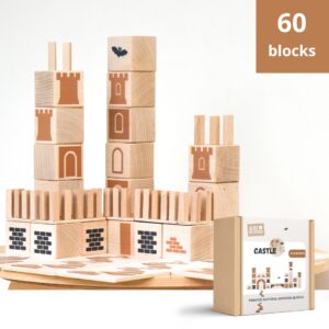 Just Blocks-Castle Set 中世紀城堡幾何積木組 (60 pcs)